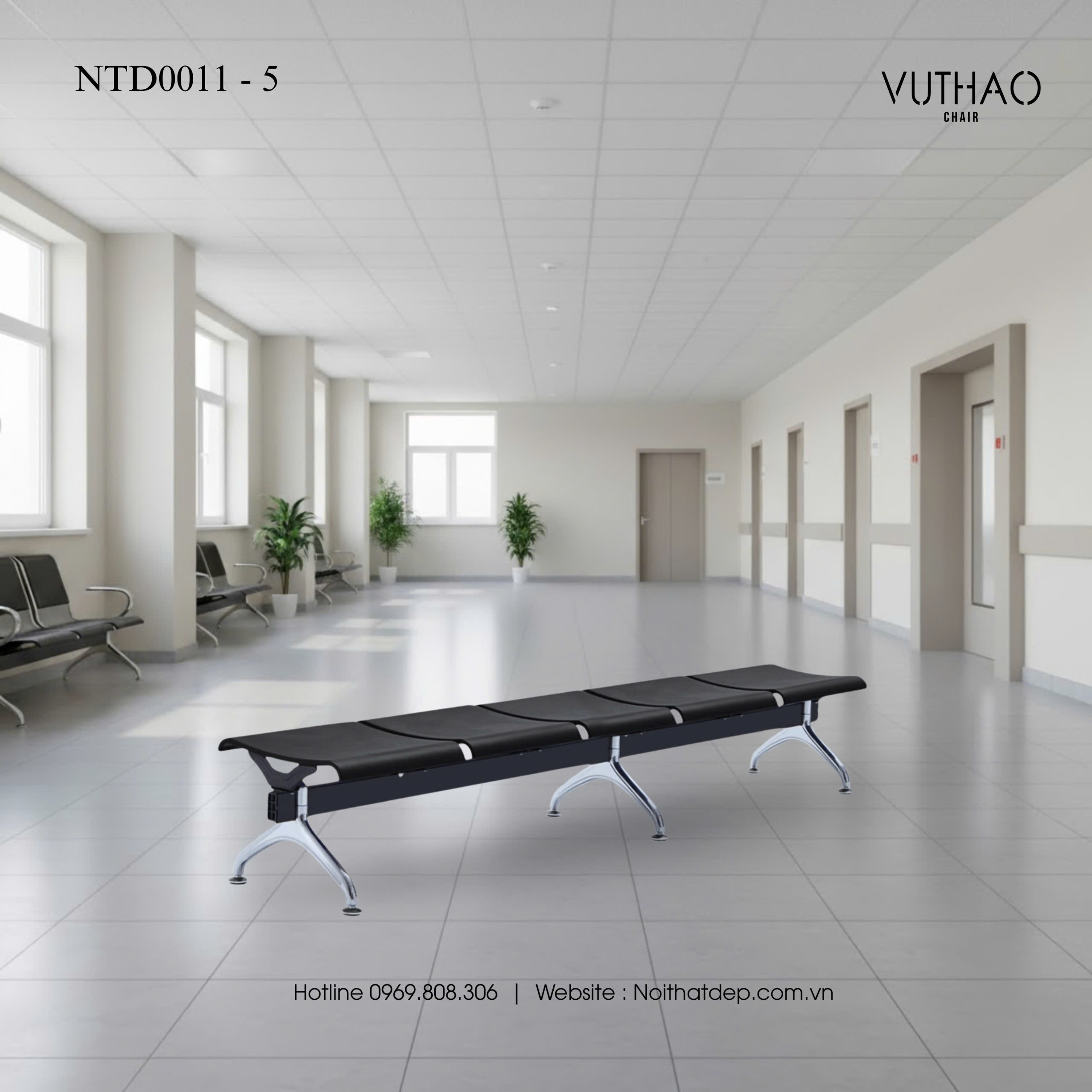 GHẾ BĂNG NHỰA POLY PHỔ THÔNG NTD0011-5 - Hình ảnh 2