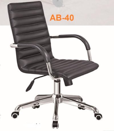 Ghế xoay văn phòng bọc da cao cấp – AB-40A - Hình ảnh 3