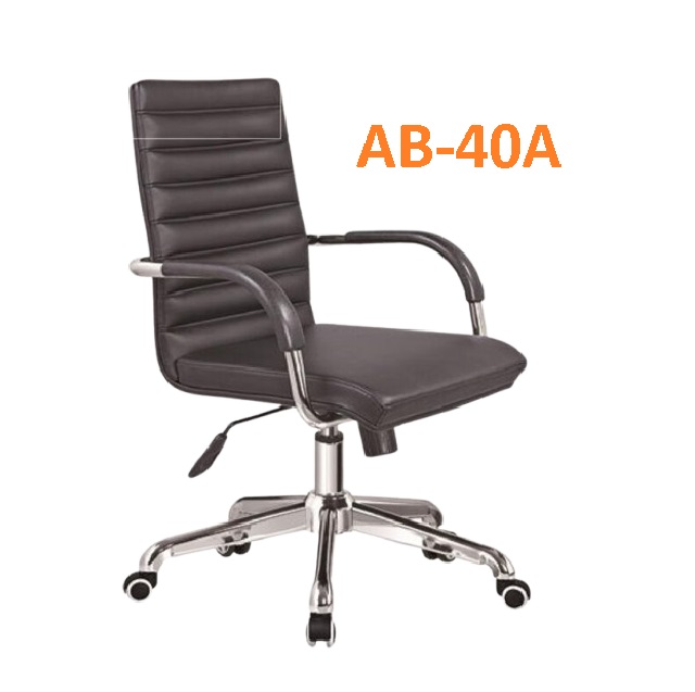 Ghế xoay văn phòng bọc da cao cấp – AB-40A