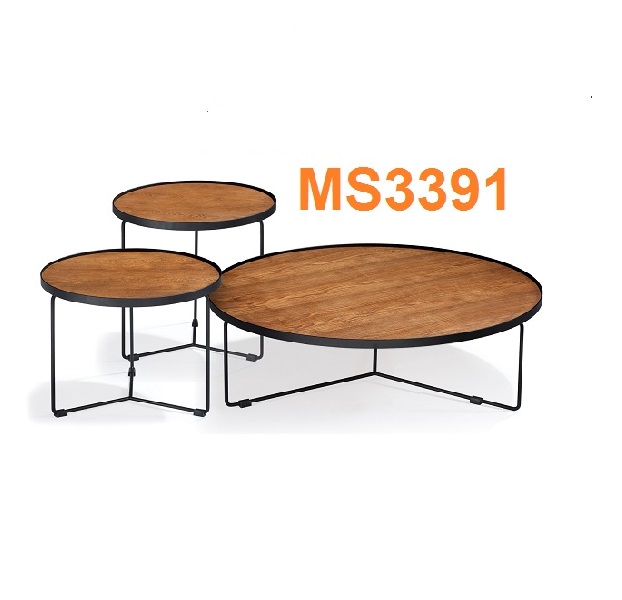 Bàn trà gỗ MS3391(3 BÀN)