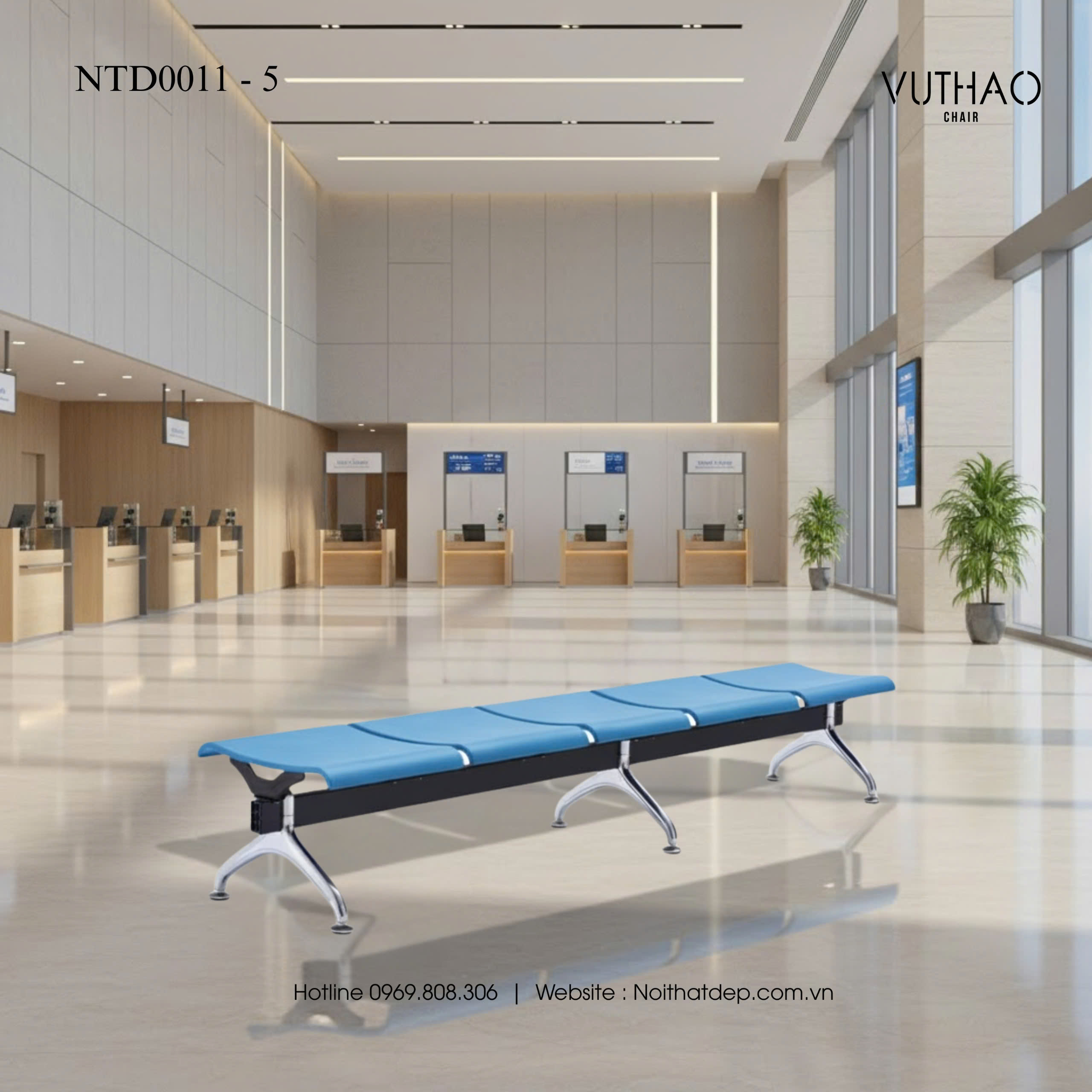 GHẾ BĂNG PHỔ THÔNG NTD0008-3 - Hình ảnh 5